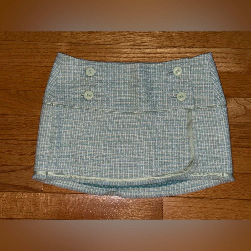 Abercrombie & Fitch Vintage Tweed Mini Skirt (Size ~2)
